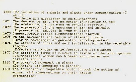 Boeken van Darwin 2