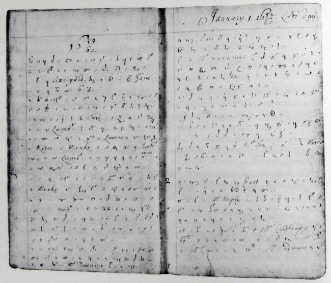 De eerste bladzijde van het dagboek