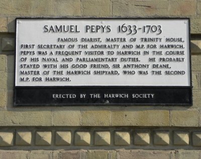 Gedenkplaat in Harwich