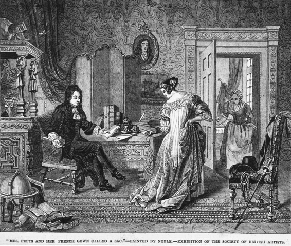 Pepys, Elisabeth en een bediende