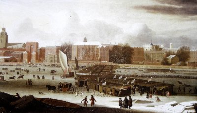 Markt op de Thames